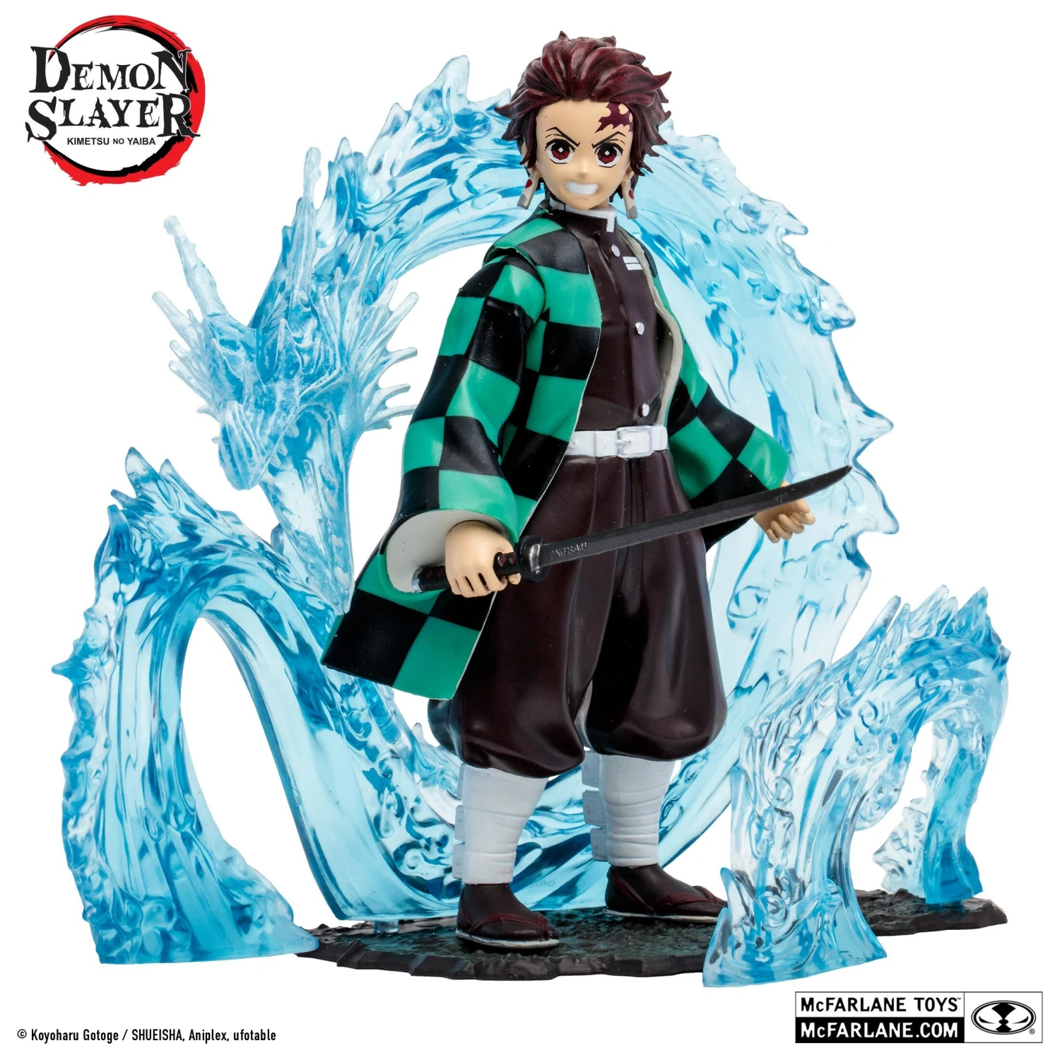 McFarlane Demon Slayer 5inch Deluxe Action Figure Wave 2 - Tanjiro With Water Dragon Accessories - Image 4