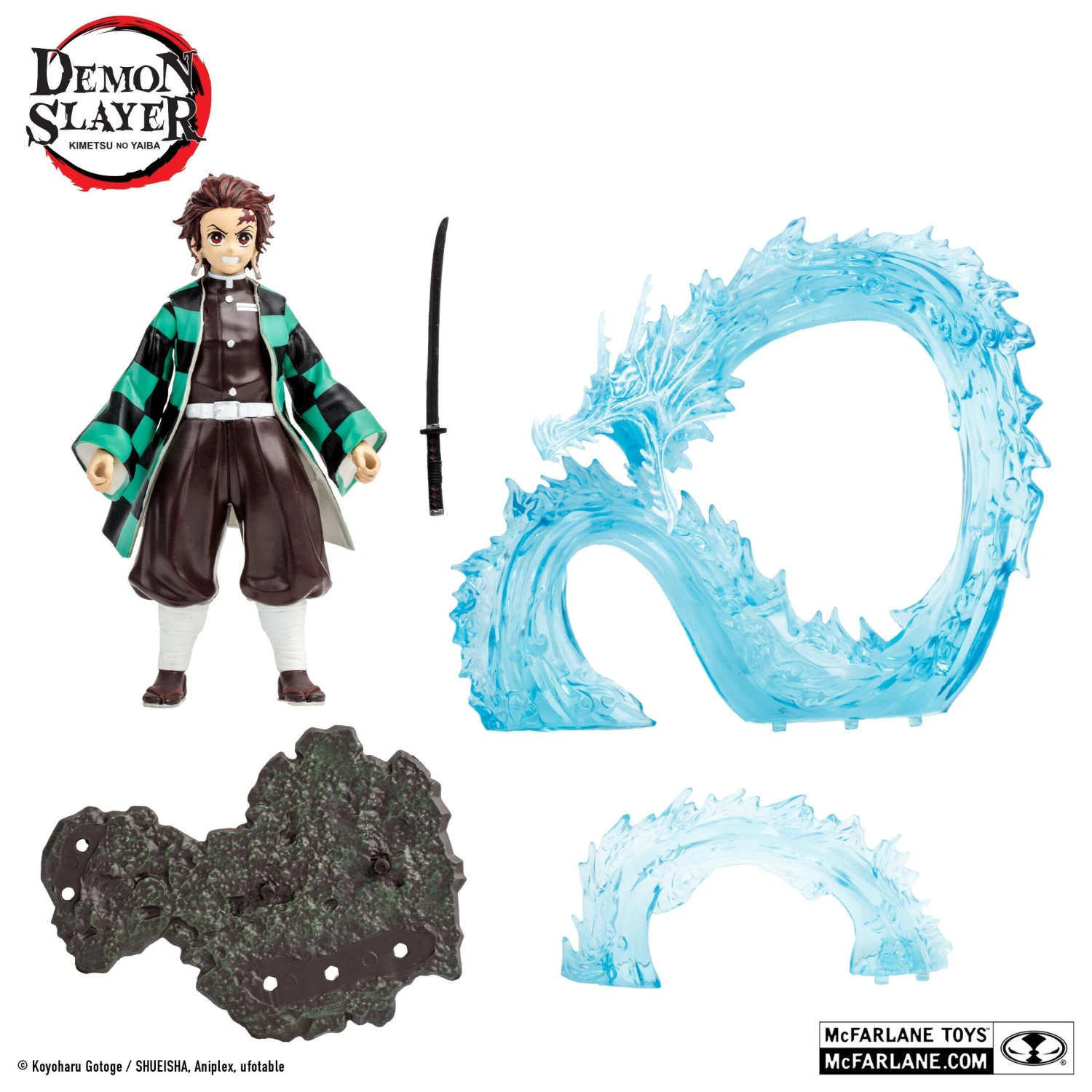 McFarlane Demon Slayer 5inch Deluxe Action Figure Wave 2 - Tanjiro With Water Dragon Accessories - Image 3