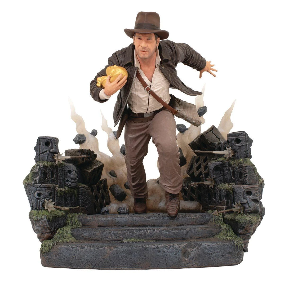 Diamond Select *PRE-ORDER Indiana Jones: The Raiders Of The Lost Ark Deluxe Gallery Statue - Indiana Jones Escape With The Idol