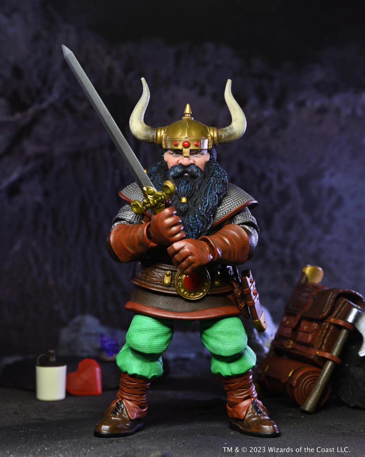 NECA *PRE-ORDER Dungeons & Dragons Ultimate 7 Inch Action Figure - Elkhorn The Good Dwarf - Image 5