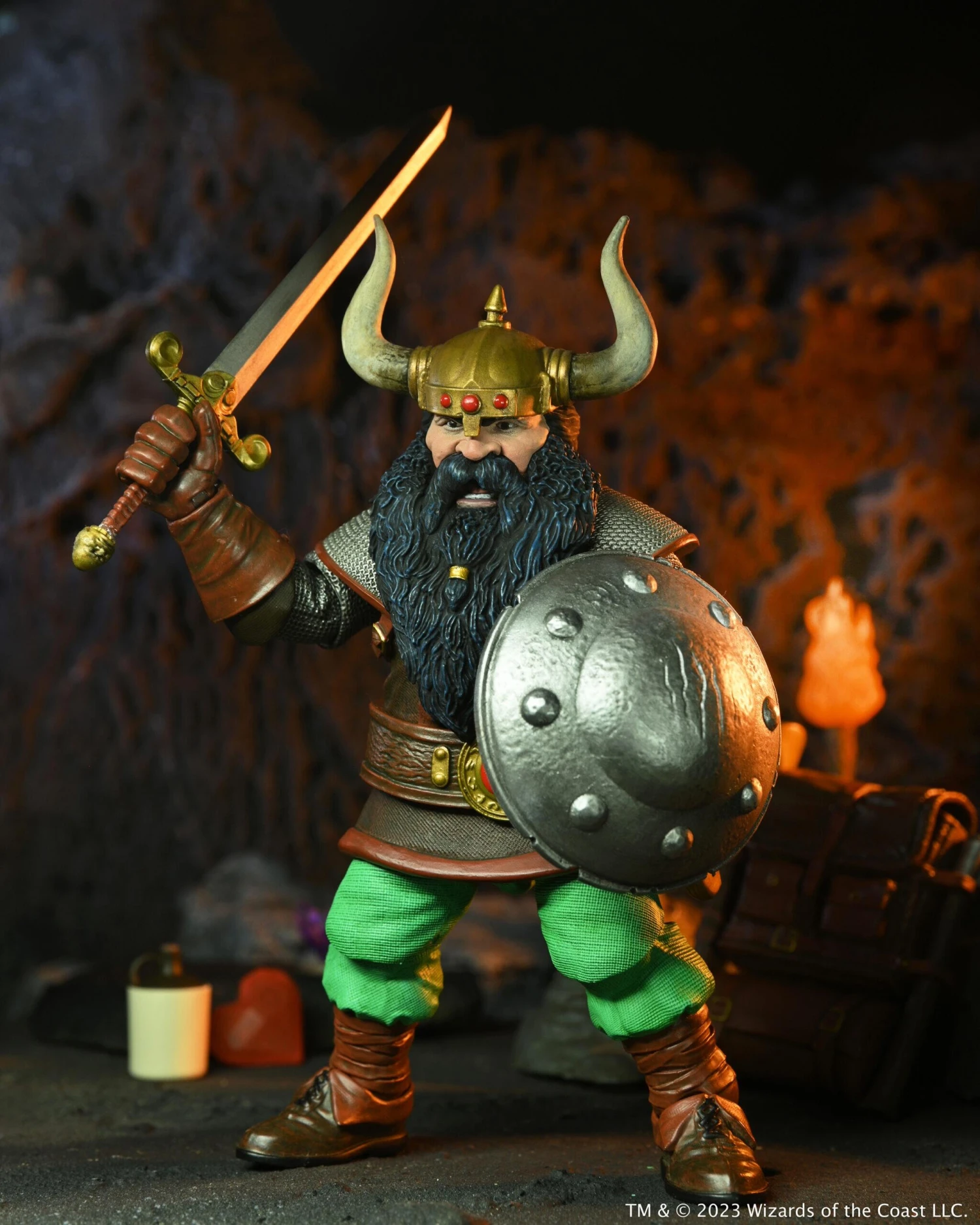NECA *PRE-ORDER Dungeons & Dragons Ultimate 7 Inch Action Figure - Elkhorn The Good Dwarf - Image 6