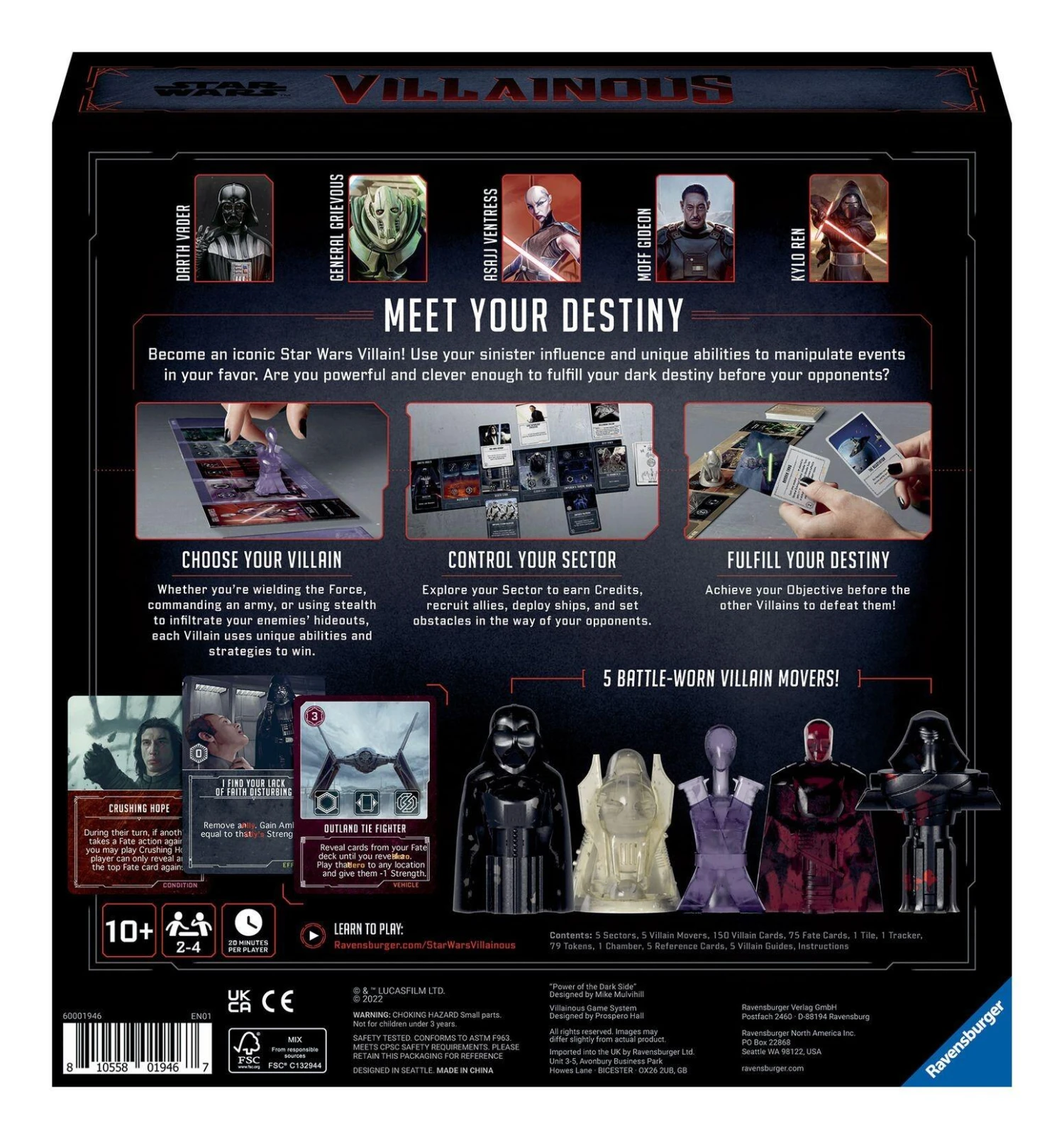 Ravensburger Star Wars Villainous Power Of The Dark Side Board Game - Image 2