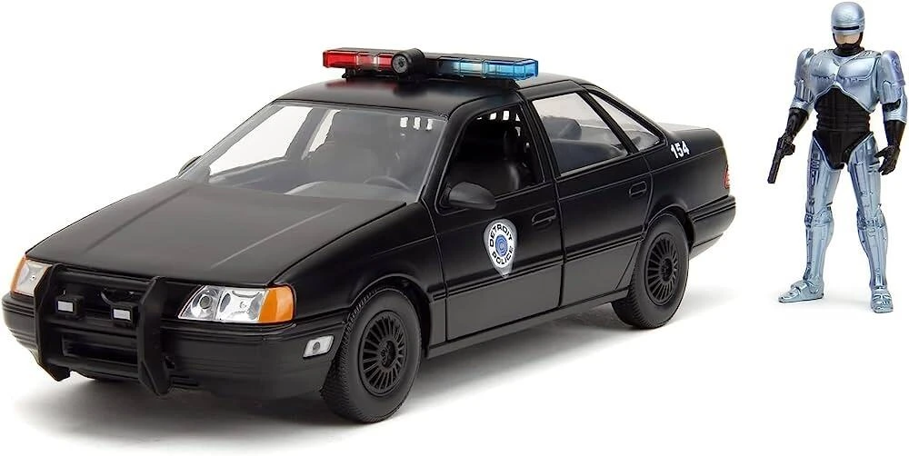 Jada Toys Robocop - OCP Ford Taurus With Robocop Figure Hollywood Rides 1:24 Scale Die Cast Vehicle - Image 2