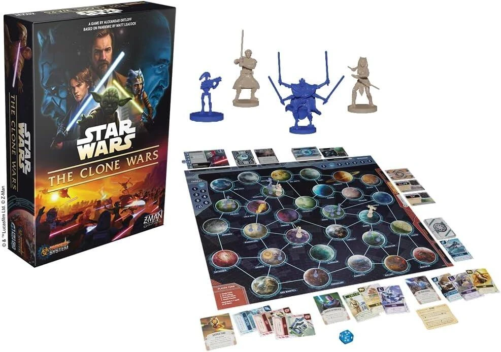 Z-Man Games Pandemic: Star Wars: The Clone Wars Board Game - Image 5