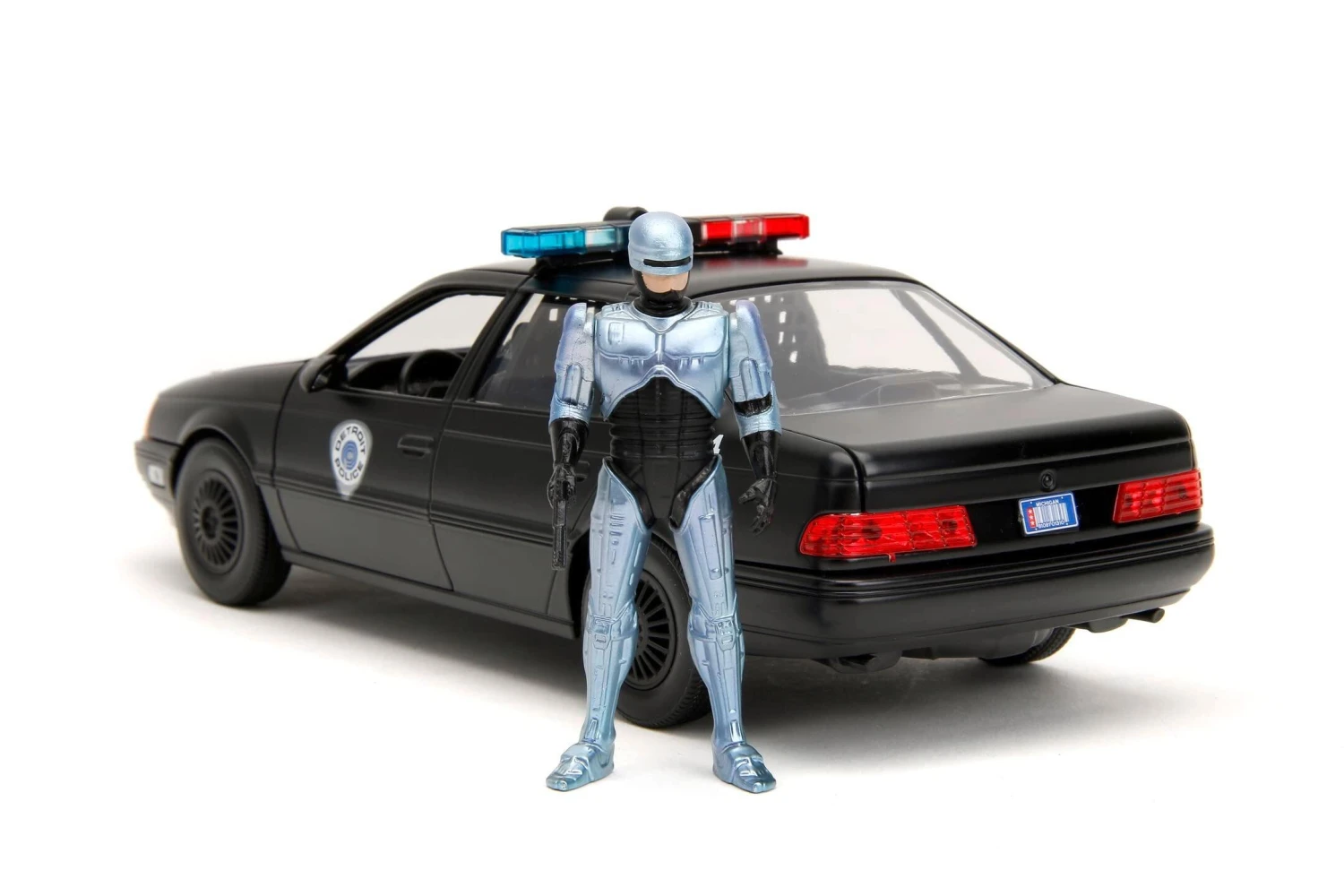 Jada Toys Robocop - OCP Ford Taurus With Robocop Figure Hollywood Rides 1:24 Scale Die Cast Vehicle - Image 3
