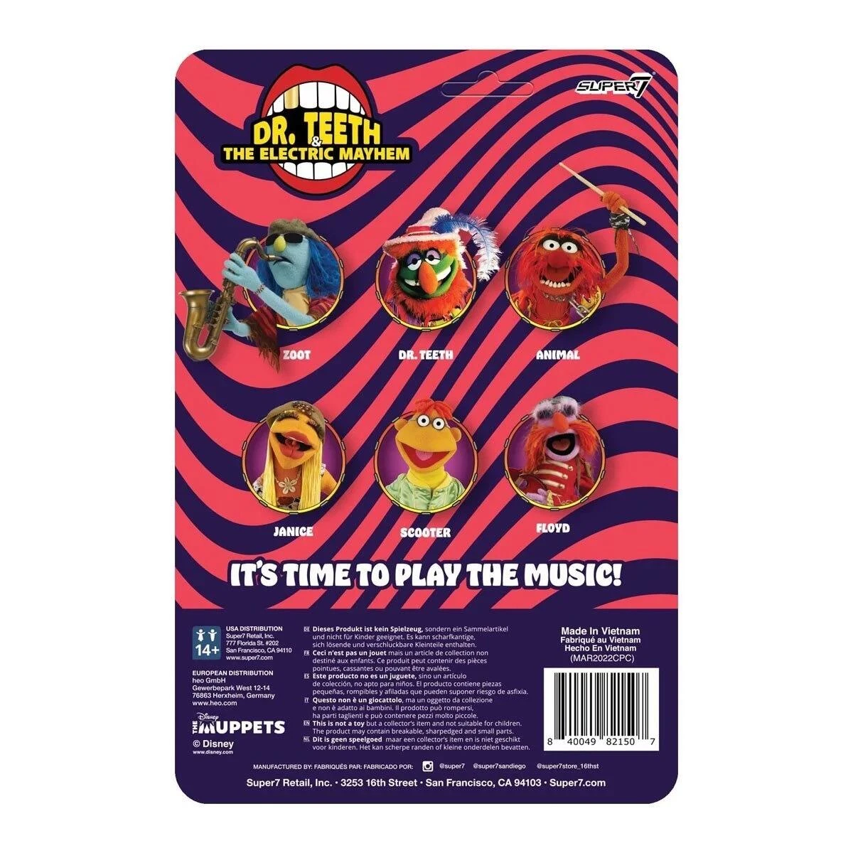 SUPER7 The Muppets Electric Mayhem Band Reaction Action Figure - Floyd - Image 3