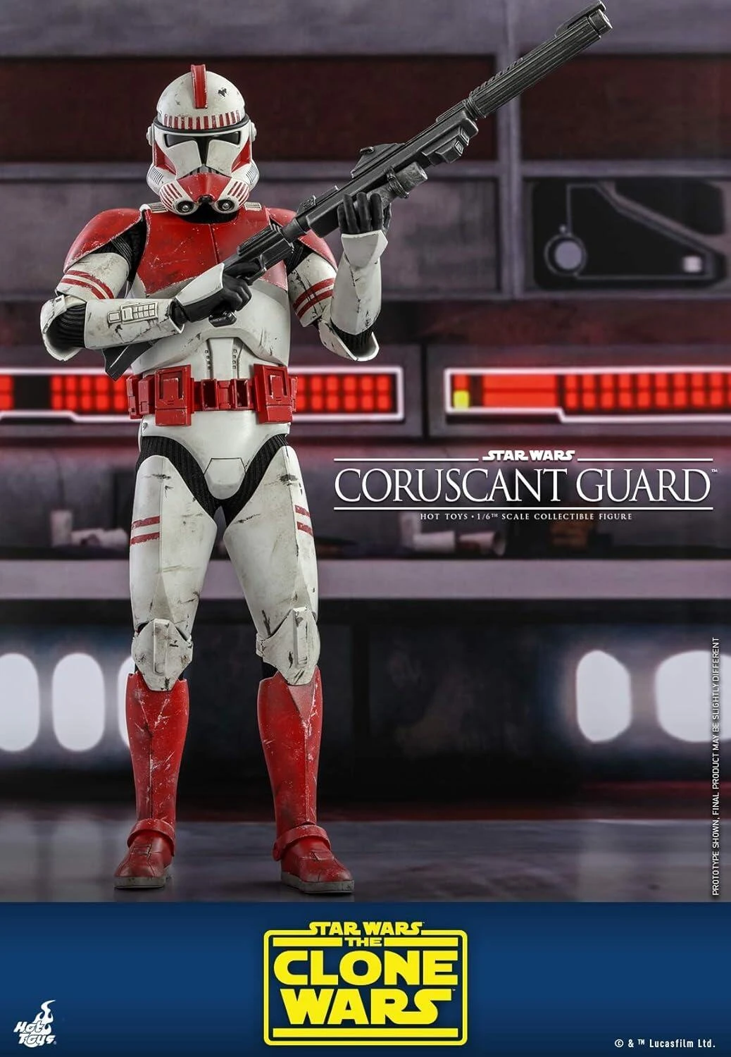 Coruscant Guard Clone Trooper - Star Wars: The Clone Wars Hot Toys Collectibles 1/6 Scale Action Figure