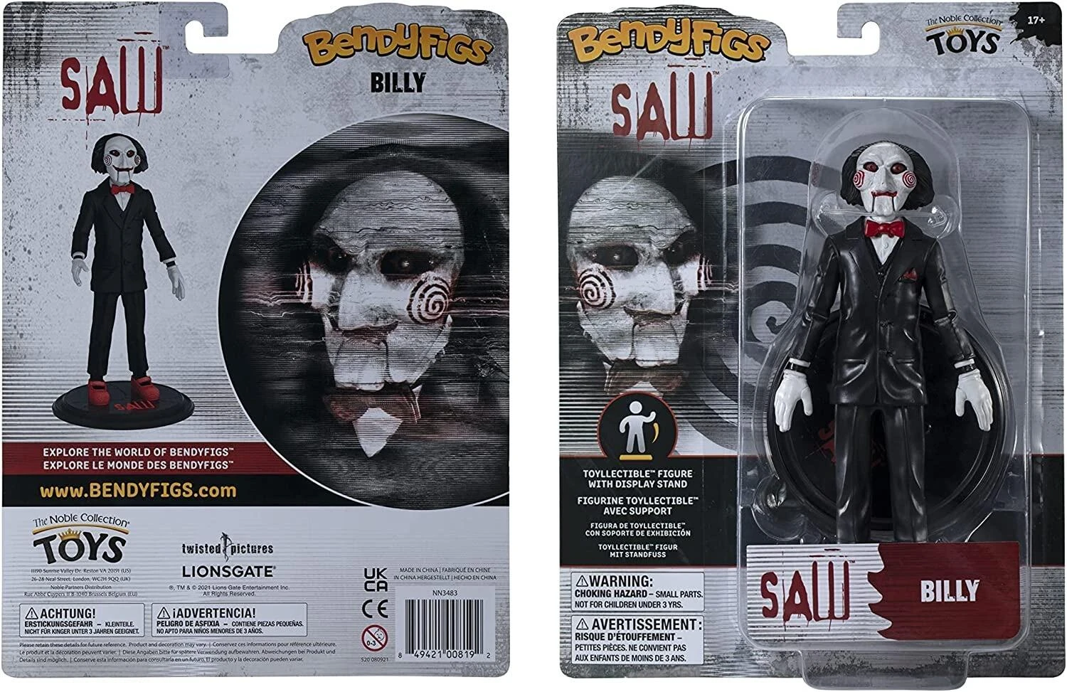 Noble Collection Saw Bendyfigs Action Figure - Billy The Puppet - Image 3