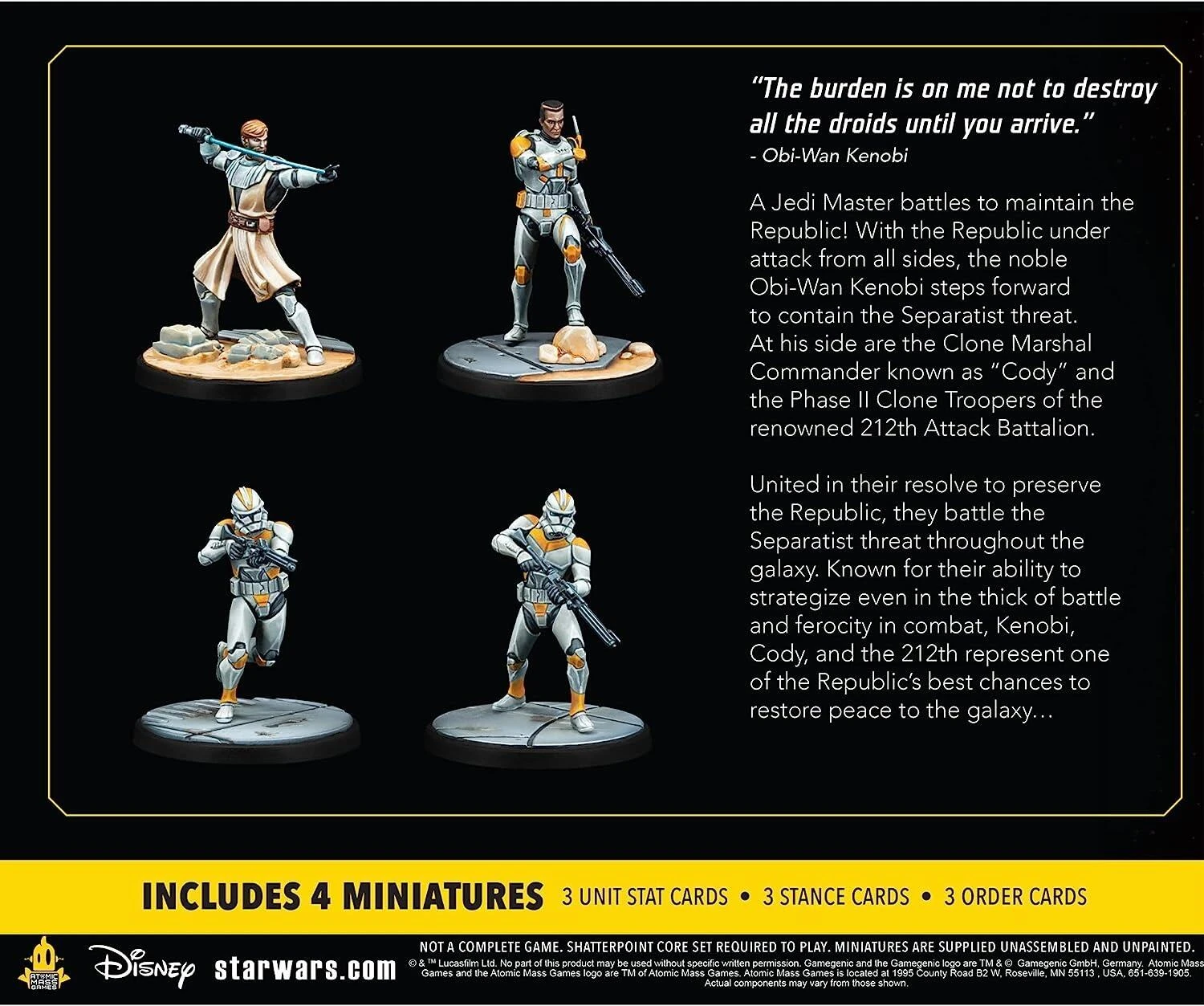 Atomic Mass Games *PRE-ORDER Star Wars Shatterpoint: Hello There (General Kenobi Squad) Expansion Pack - Image 2