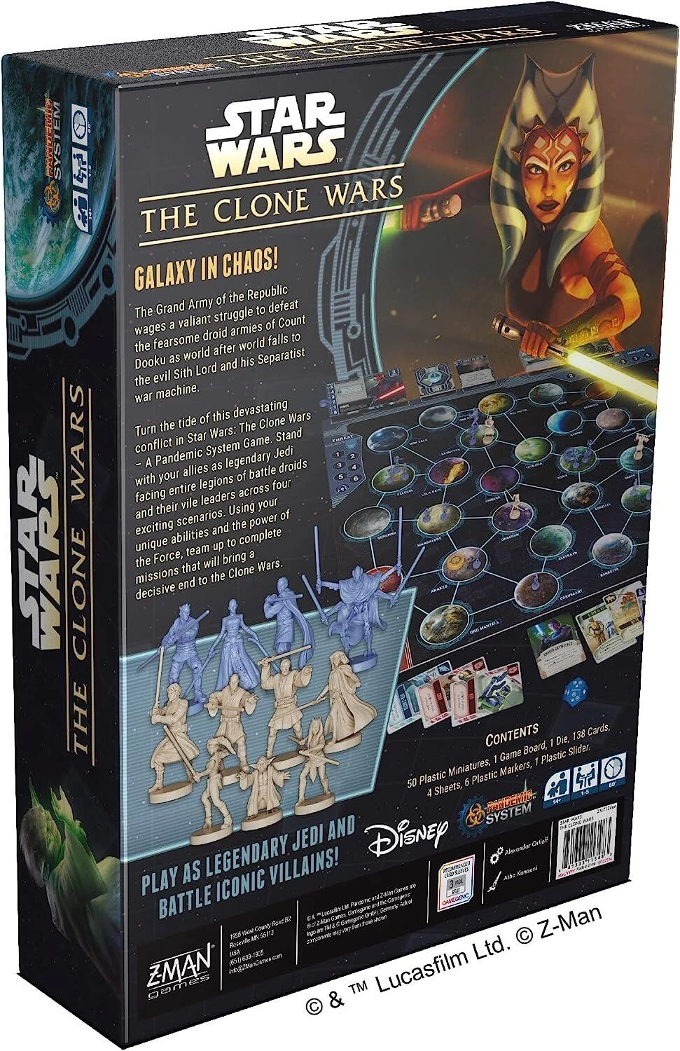 Z-Man Games Pandemic: Star Wars: The Clone Wars Board Game - Image 2