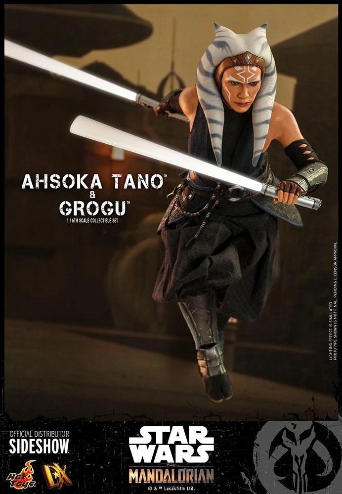 *PRE-ORDER Ahsoka Tano And Grogu (The Mandalorian) - Star Wars Hot Toys Collectibles 1/6 Scale Action Figure - Image 4