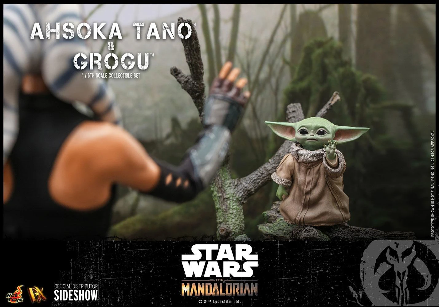 *PRE-ORDER Ahsoka Tano And Grogu (The Mandalorian) - Star Wars Hot Toys Collectibles 1/6 Scale Action Figure - Image 10