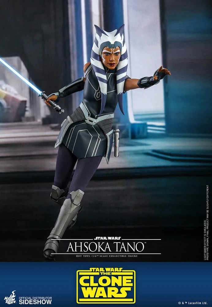 Ahsoka Tano - Star Wars The Clone Wars Hot Toys Collectibles 1/6 Scale Action Figure - Image 5