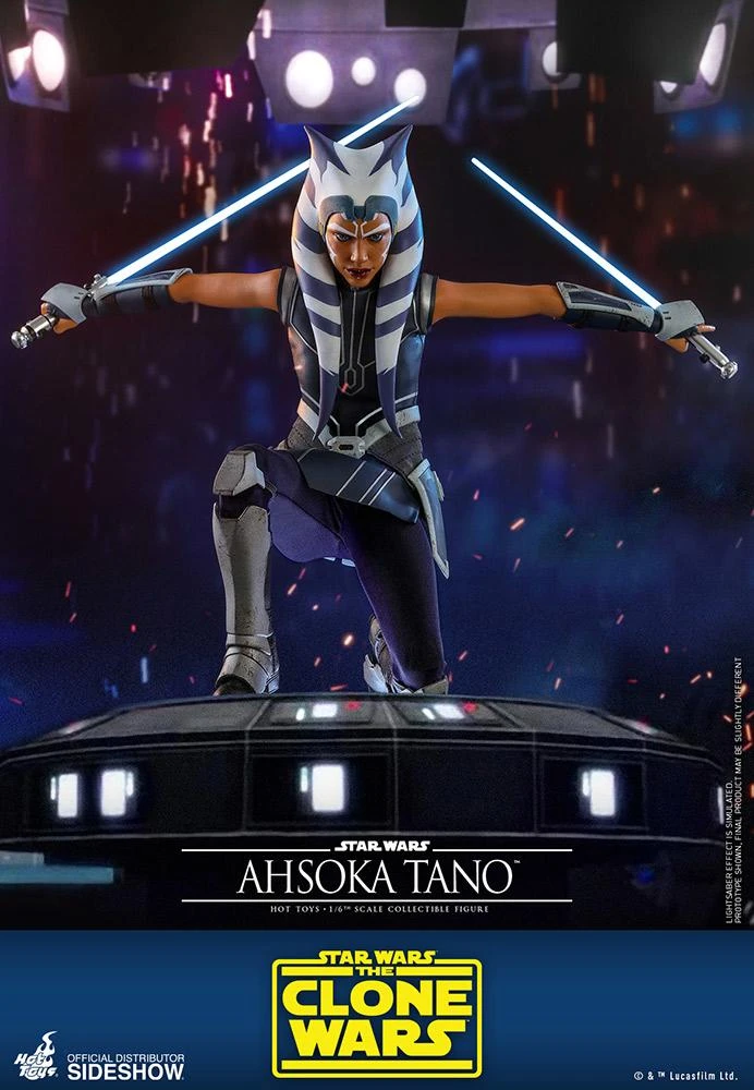 Ahsoka Tano - Star Wars The Clone Wars Hot Toys Collectibles 1/6 Scale Action Figure - Image 6