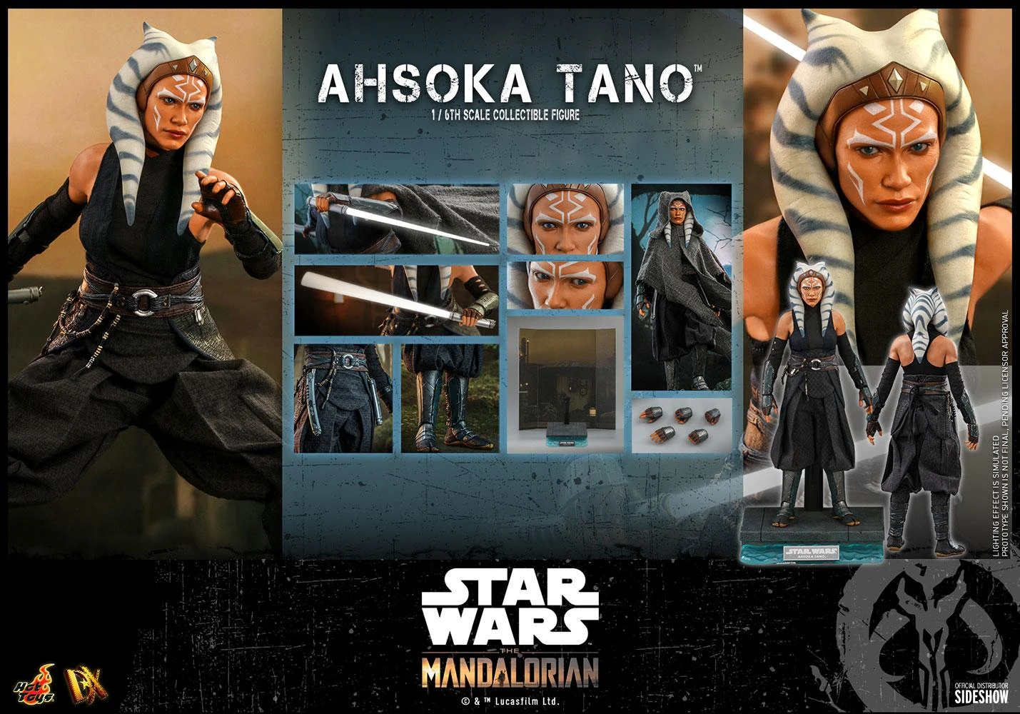 *PRE-ORDER Ahsoka (The Mandalorian) - Star Wars Hot Toys Collectibles 1/6 Scale Action Figure - Image 5