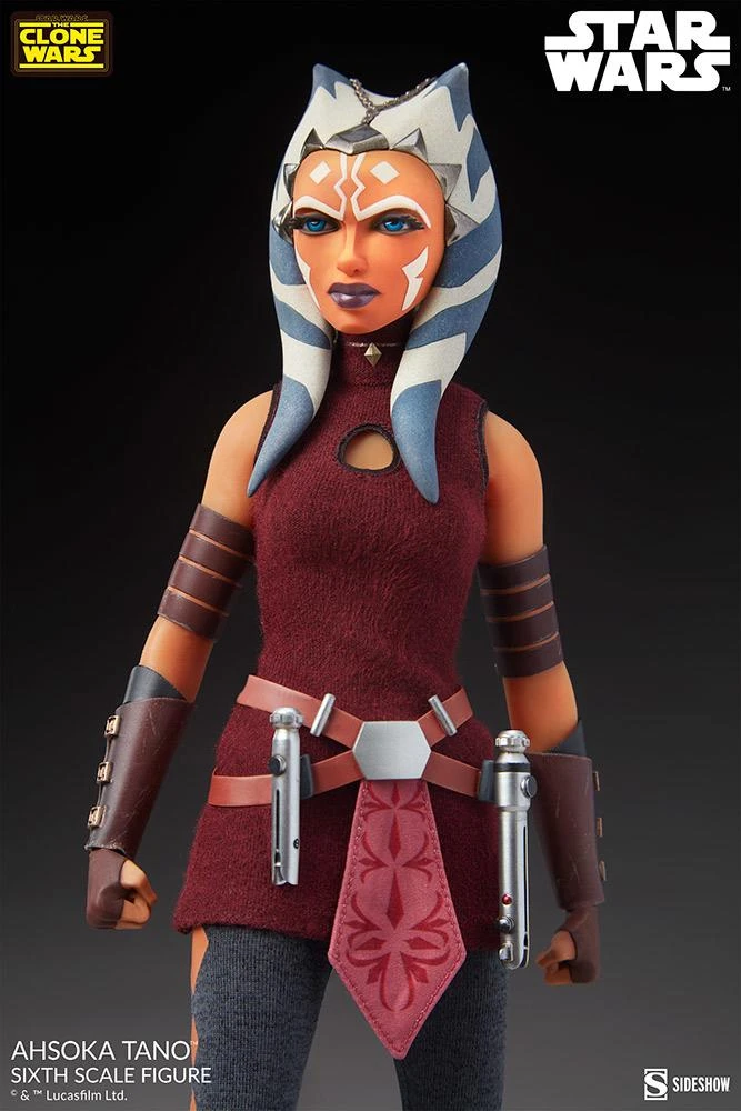 *PRE-ORDER Ahsoka Tano - Star Wars: The Clone Wars Sideshow Collectibles 1/6 Scale Action Figure - Image 5