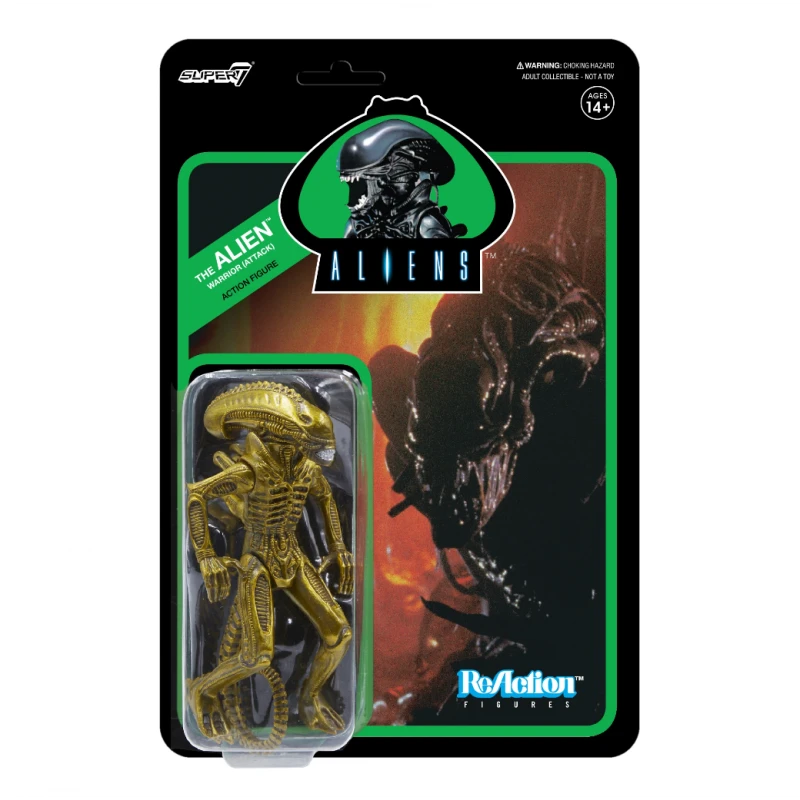 SUPER7 Alien Xenomorph ReAction Action Figure Wave 1 β Alien Warrior (Attack)