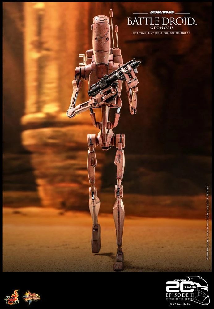 *PRE-ORDER B1 Battle Droid - Star Wars Attack Of The Clones 20th Anniversary Hot Toys Collectibles 1/6 Scale Action Figure - Image 3