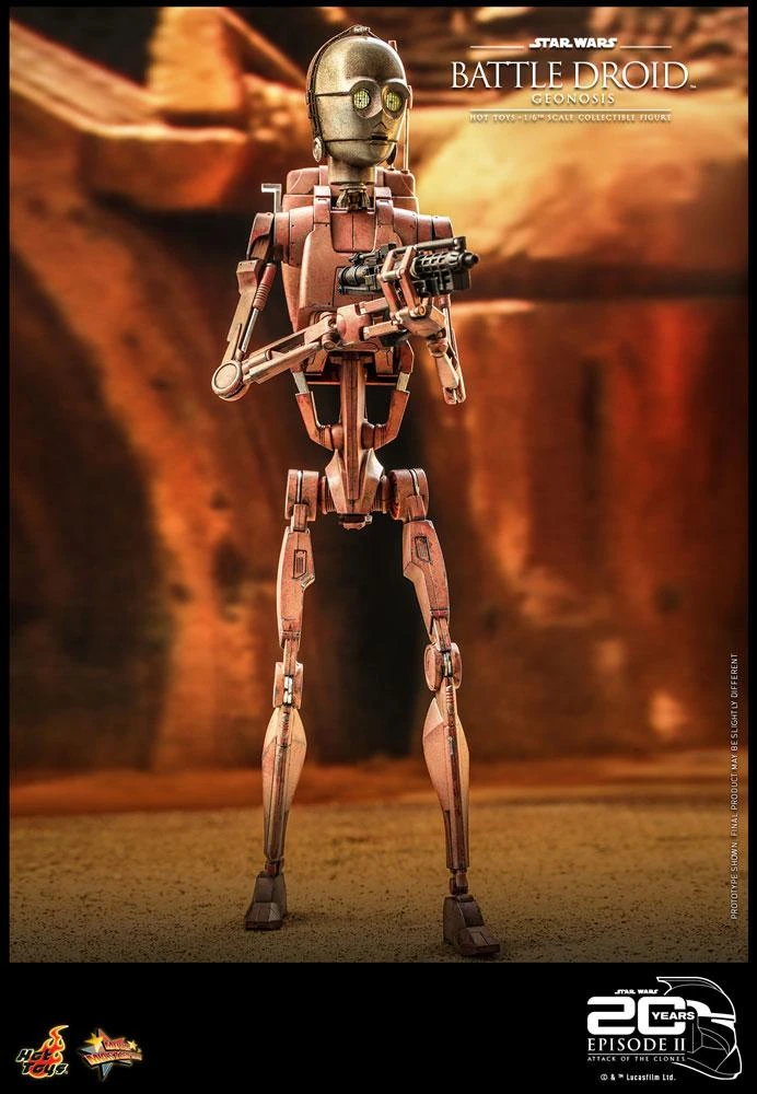 *PRE-ORDER B1 Battle Droid - Star Wars Attack Of The Clones 20th Anniversary Hot Toys Collectibles 1/6 Scale Action Figure - Image 4