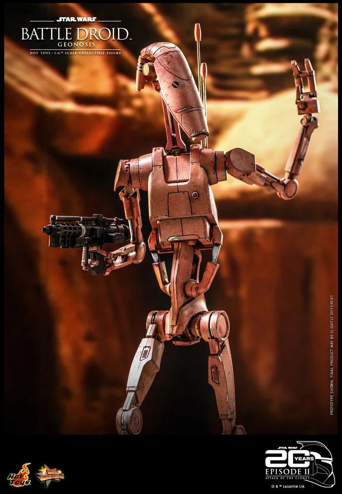 *PRE-ORDER B1 Battle Droid - Star Wars Attack Of The Clones 20th Anniversary Hot Toys Collectibles 1/6 Scale Action Figure - Image 6