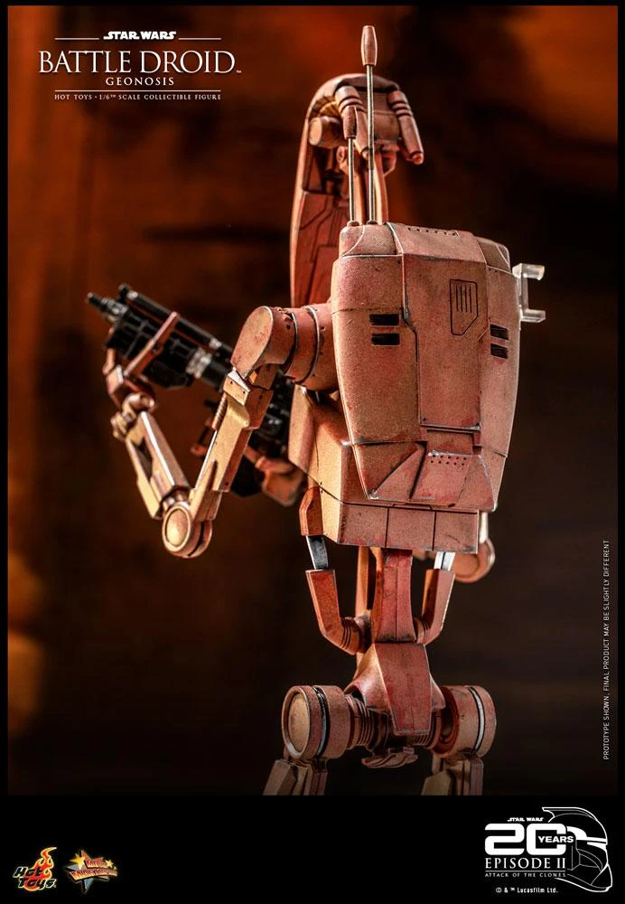 *PRE-ORDER B1 Battle Droid - Star Wars Attack Of The Clones 20th Anniversary Hot Toys Collectibles 1/6 Scale Action Figure - Image 7