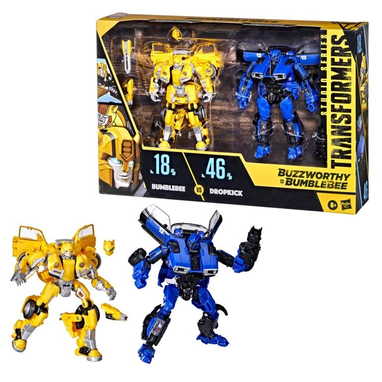 Hasbro Transformers Studio Series Buzzworthy Bumblebee Deluxe Action Figure 2-Pack - Bumblebee VS Dropkick - Image 7