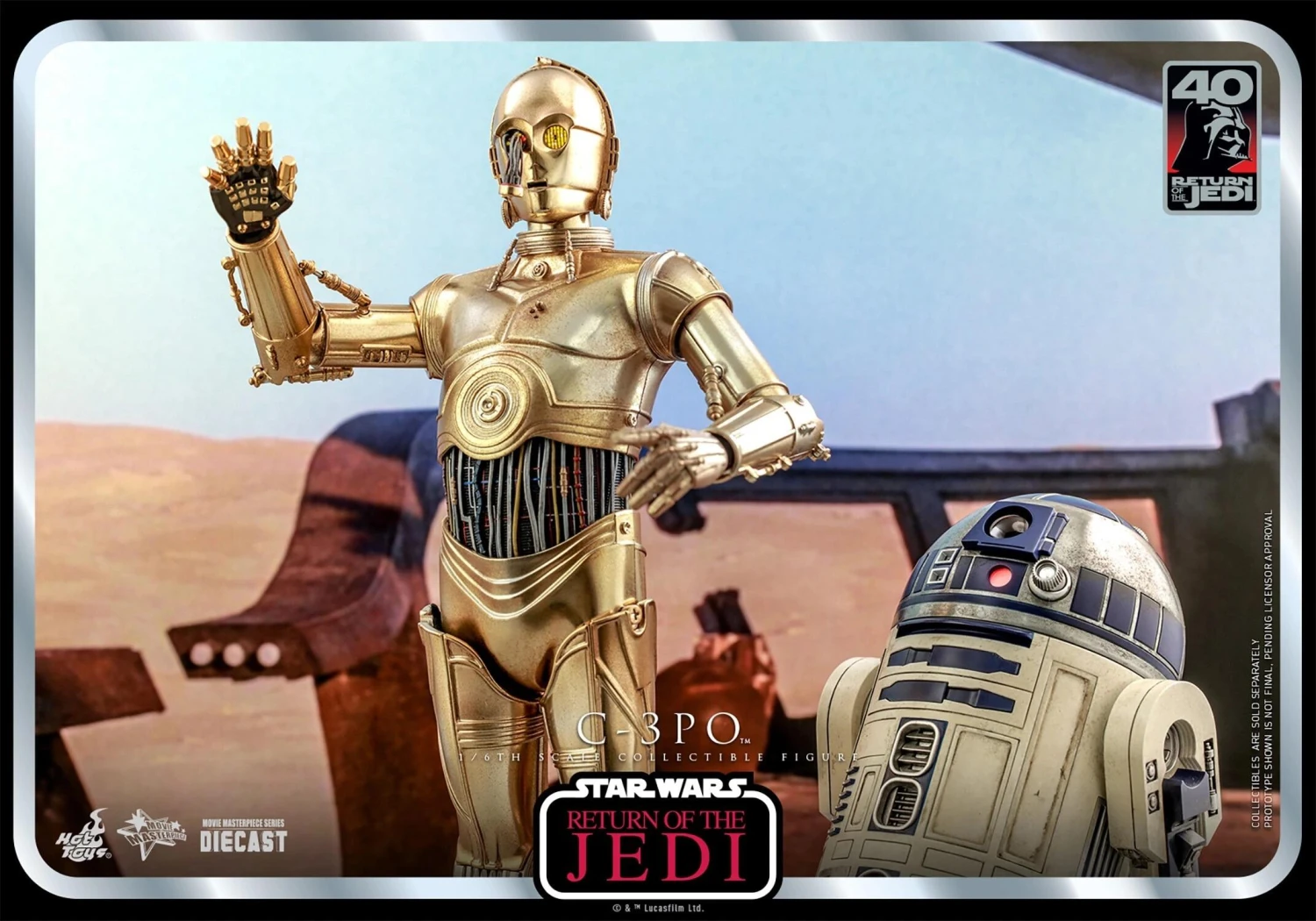 *PRE-ORDER C-3PO - Star Wars: Return Of The Jedi 40th Anniversary Hot Toys Exclusive Collectibles 1/6 Scale Action Figure - Image 6