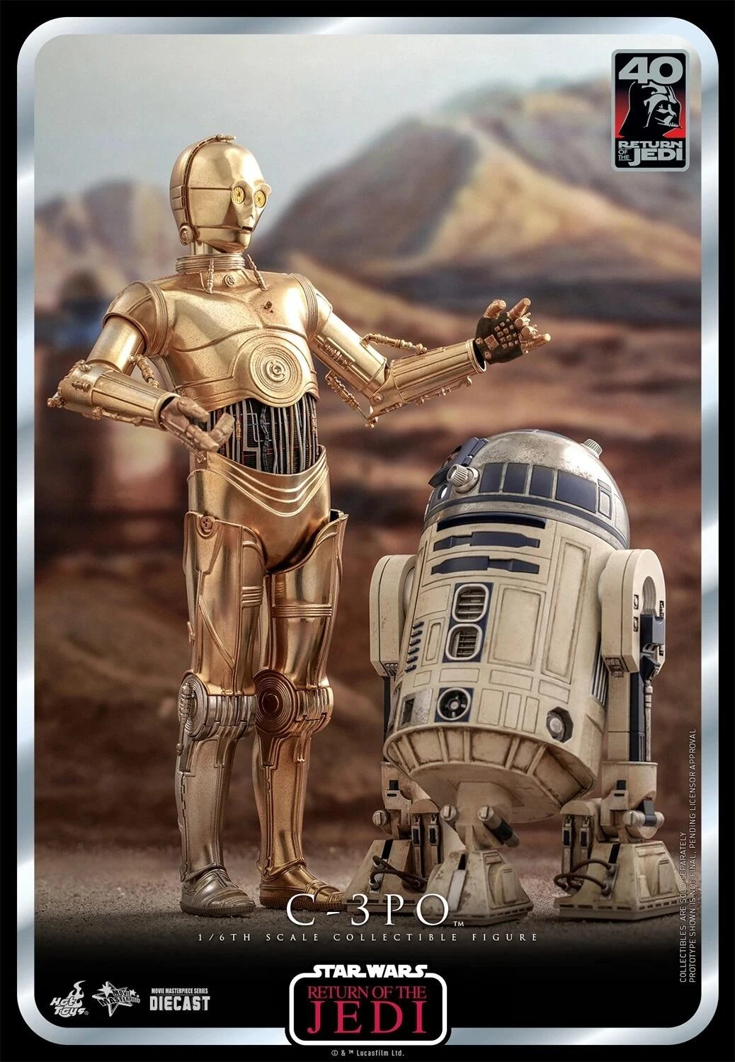 *PRE-ORDER C-3PO - Star Wars: Return Of The Jedi 40th Anniversary Hot Toys Exclusive Collectibles 1/6 Scale Action Figure - Image 4