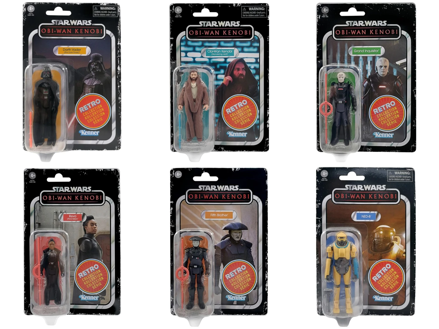 Hasbro Star Wars Retro Action Figure Wave 5 - Set Of 6 (Obi-Wan Kenobi Wave)
