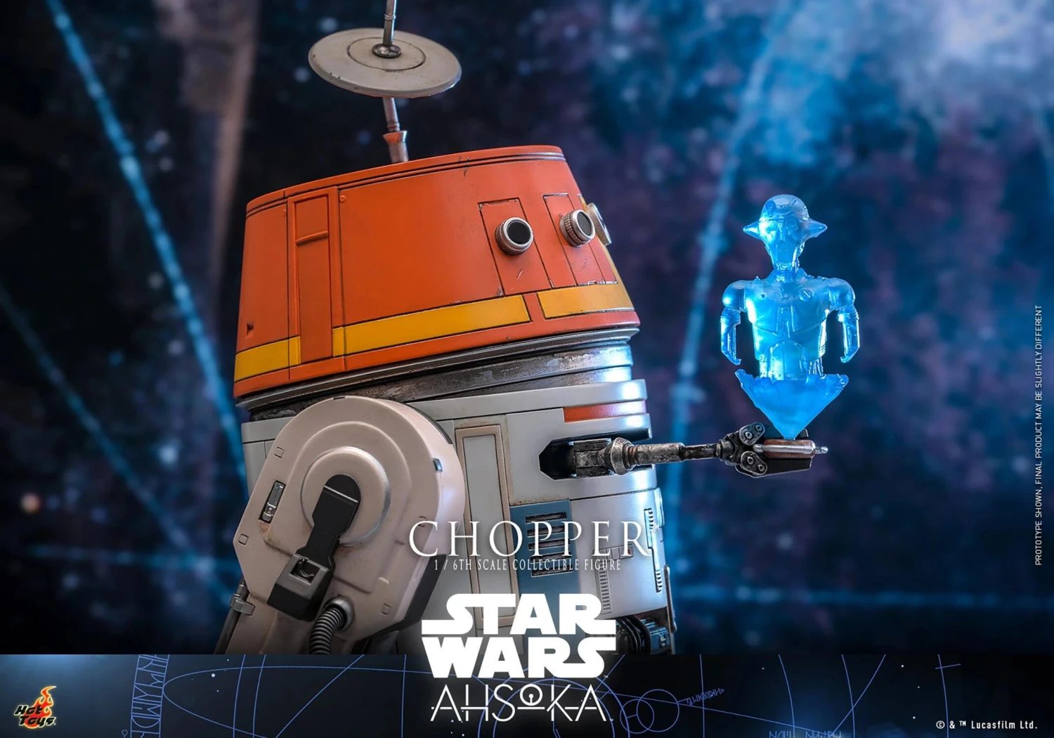 *PRE-ORDER C1-10P Chopper (Ahsoka) - Star Wars Hot Toys Collectibles 1/6 Scale Action Figure - Image 9