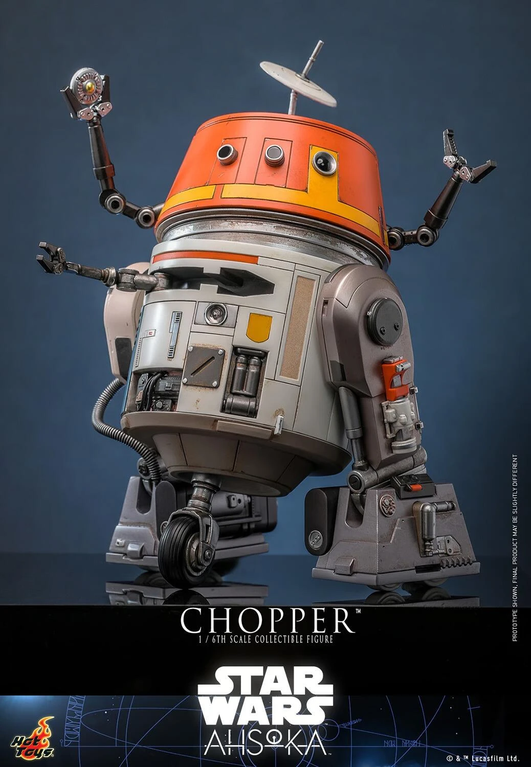 *PRE-ORDER C1-10P Chopper (Ahsoka) - Star Wars Hot Toys Collectibles 1/6 Scale Action Figure - Image 3