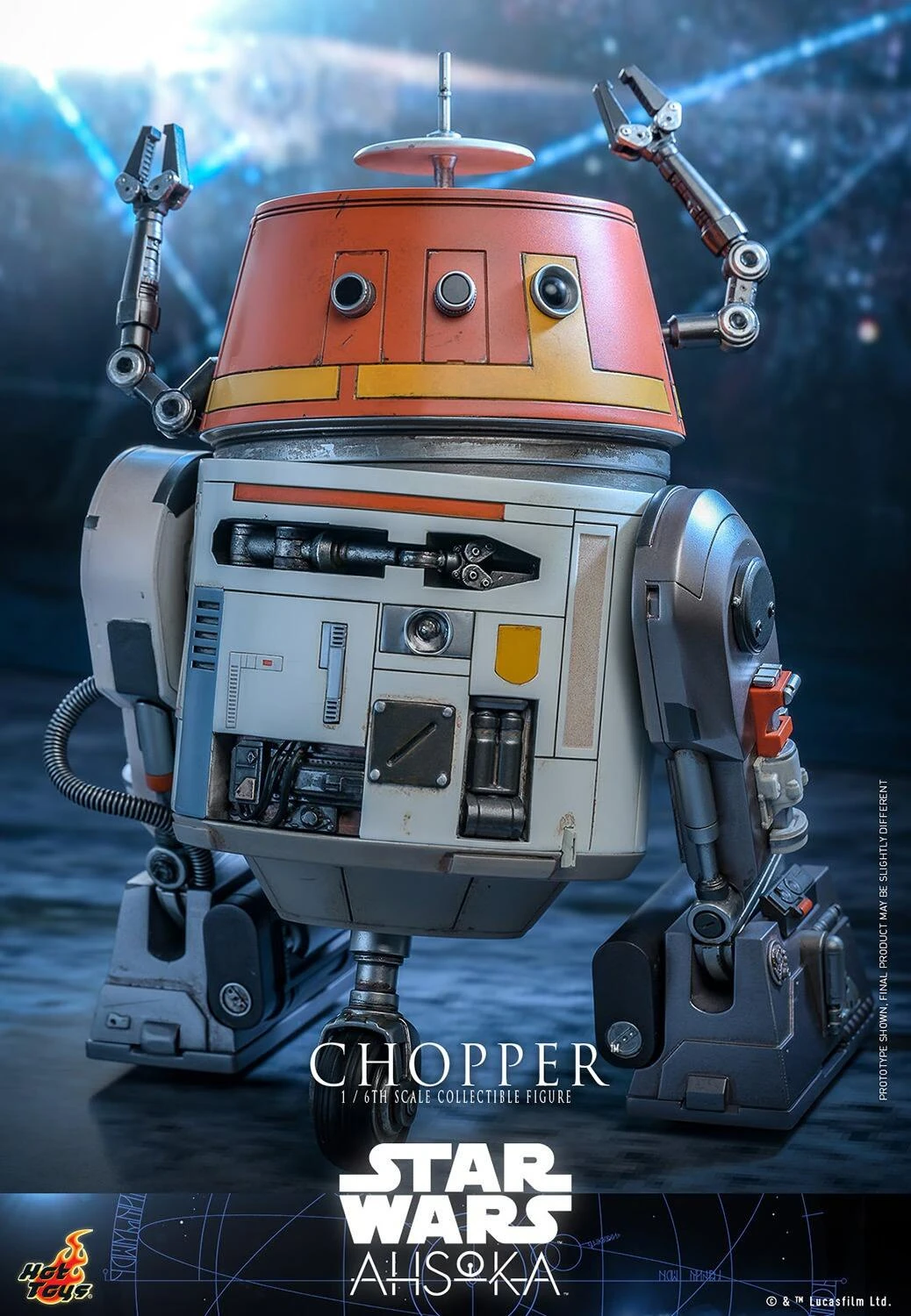 *PRE-ORDER C1-10P Chopper (Ahsoka) - Star Wars Hot Toys Collectibles 1/6 Scale Action Figure - Image 4