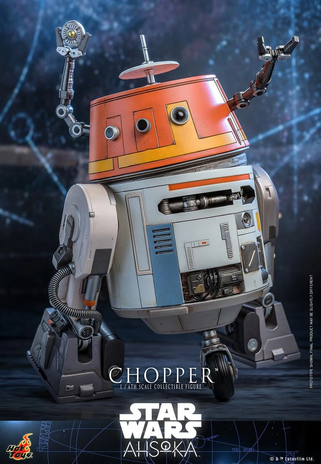 *PRE-ORDER C1-10P Chopper (Ahsoka) - Star Wars Hot Toys Collectibles 1/6 Scale Action Figure - Image 5