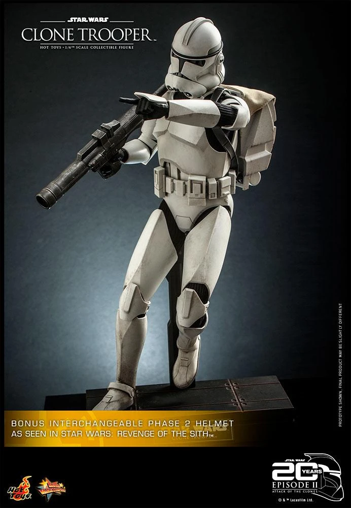 *PRE-ORDER Clone Trooper - Star Wars Attack Of The Clones 20th Anniversary Hot Toys Collectibles 1/6 Scale Action Figure - Image 7