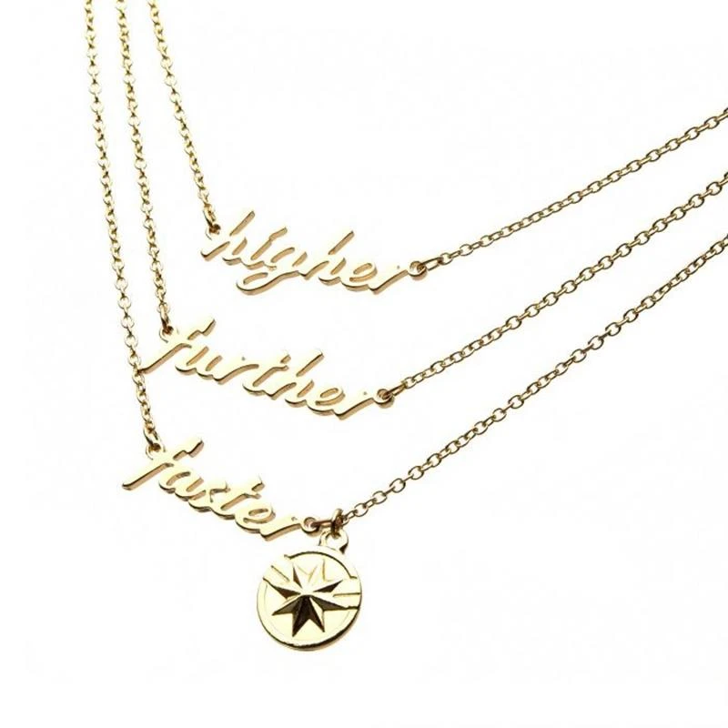 Marvel Captain Marvel 3 Tiered Necklace