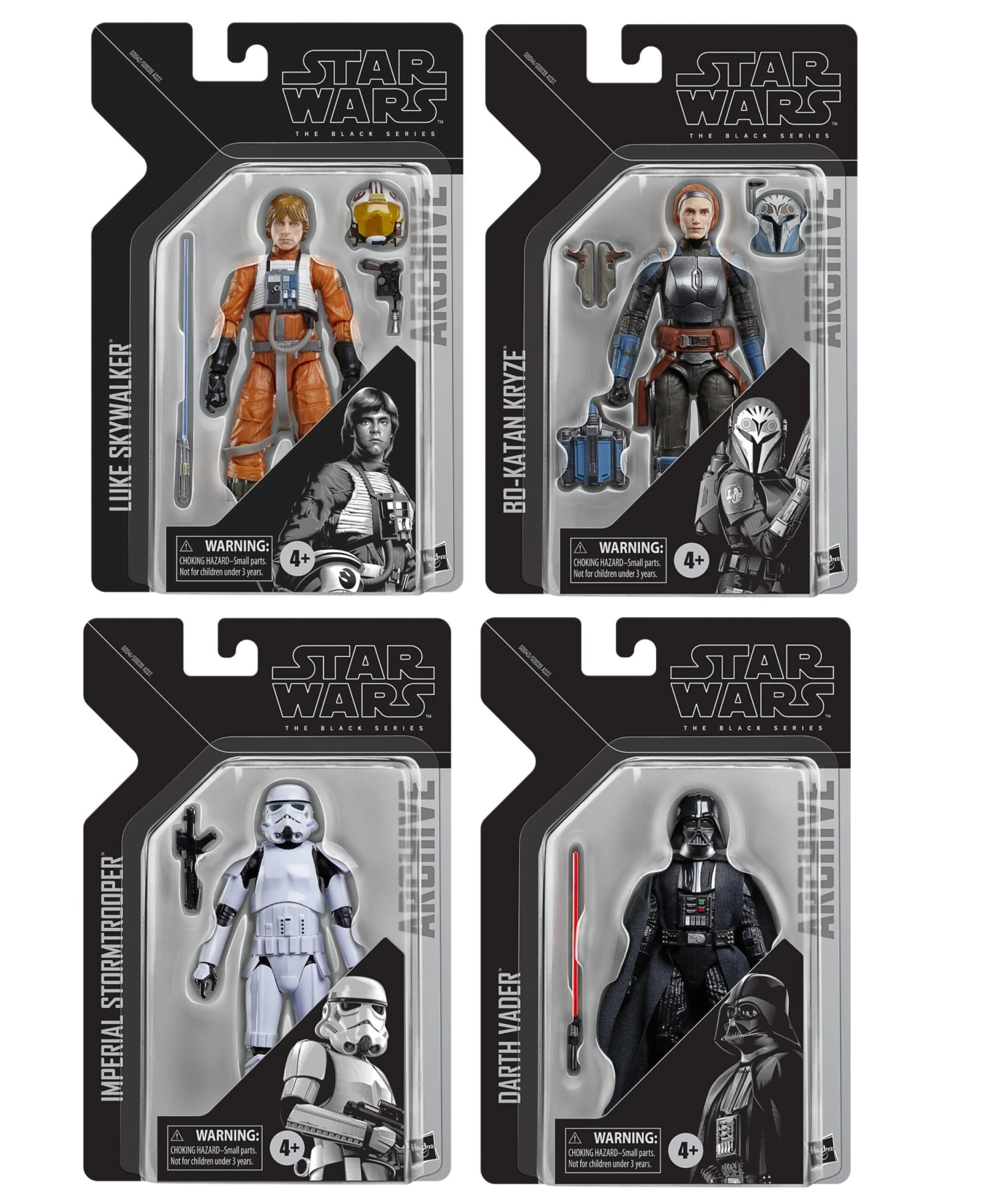 Hasbro *PRE-ORDER Star Wars Black Series 6 Inch Action Figure Archive Collection Wave 8 - Set Of 4