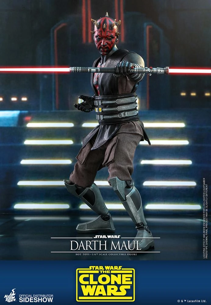 Darth Maul (Clone Wars) - Star Wars Hot Toys Collectibles 1/6 Scale Action Figure - Image 4