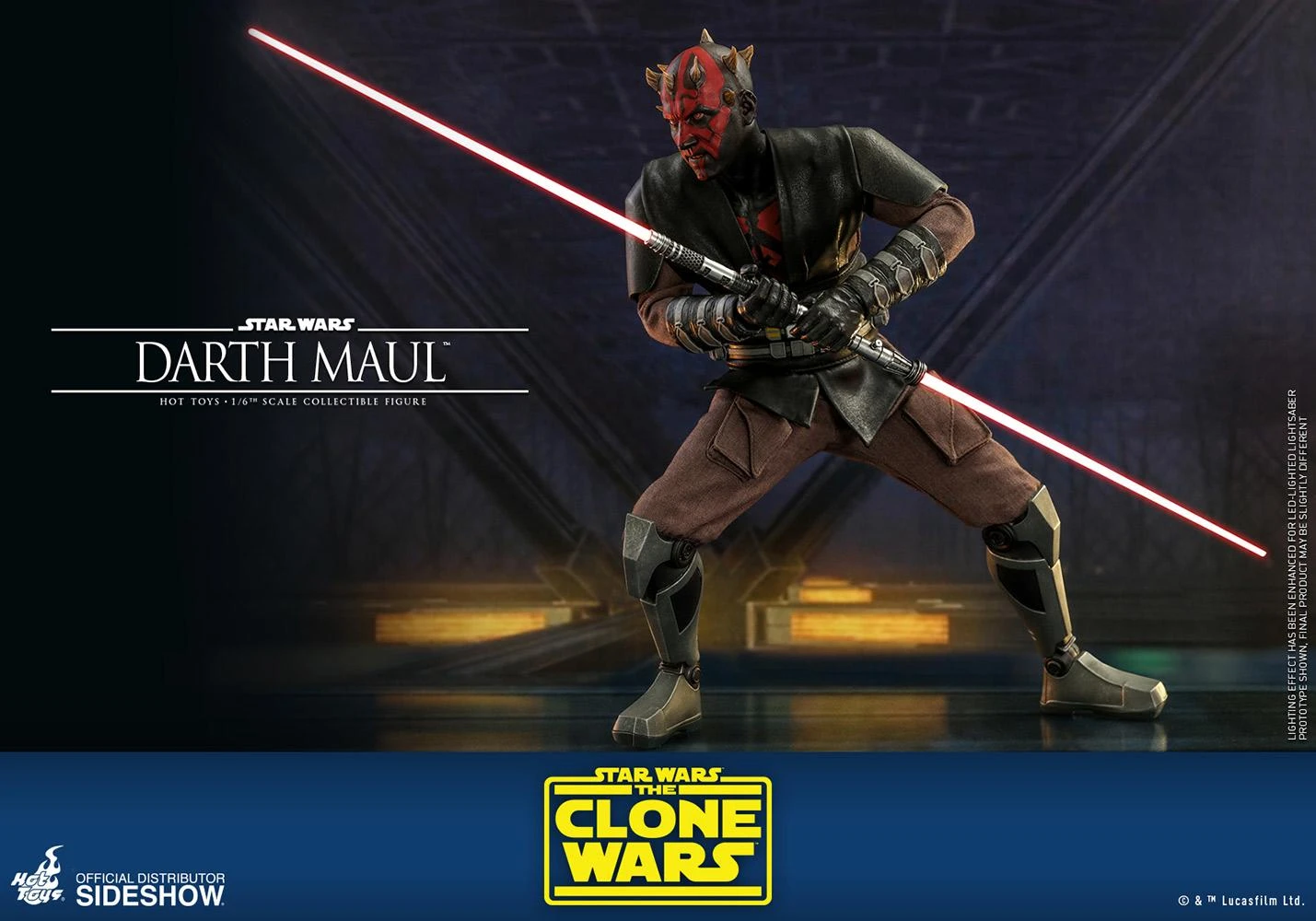 Darth Maul (Clone Wars) - Star Wars Hot Toys Collectibles 1/6 Scale Action Figure - Image 7