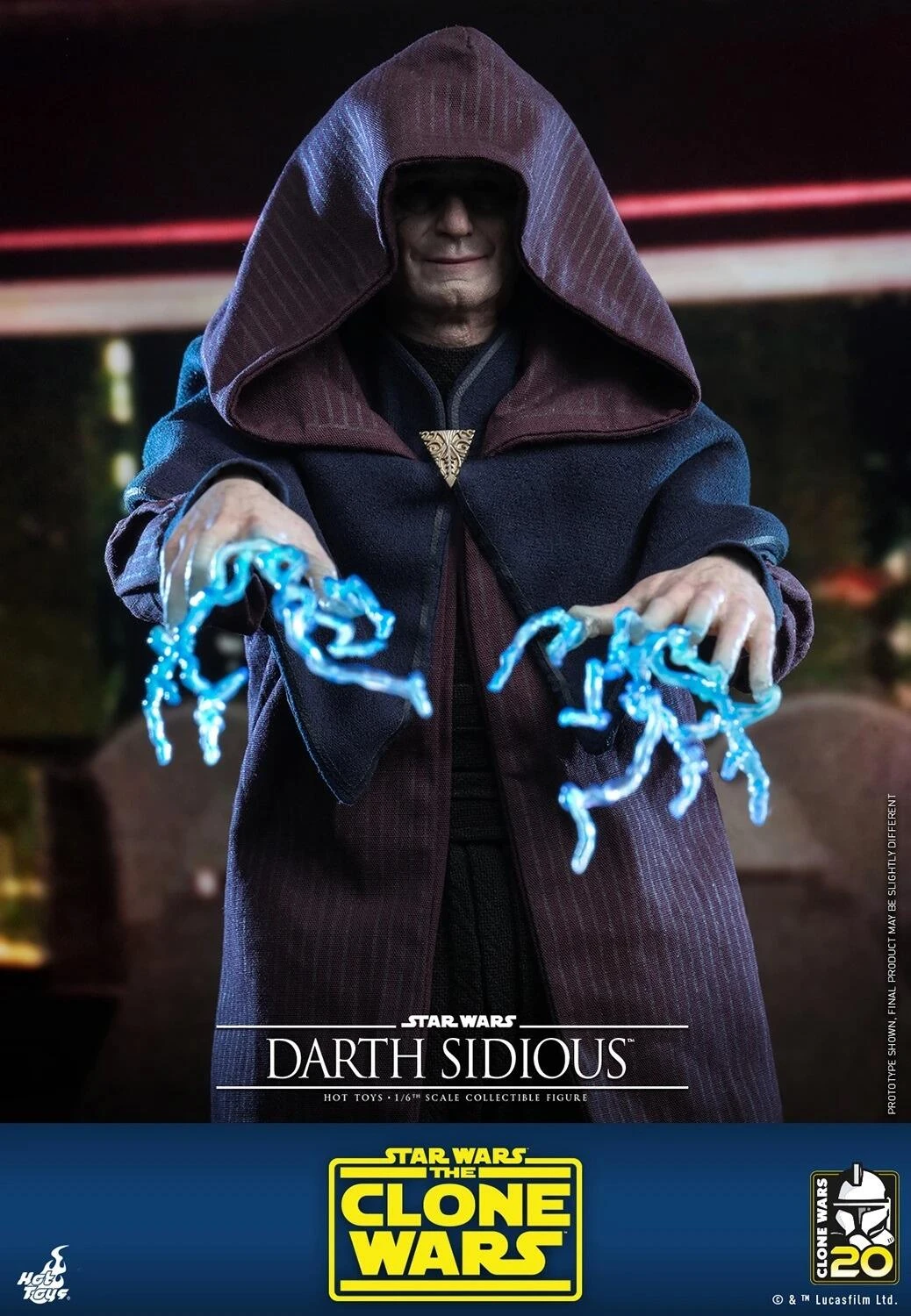 *PRE-ORDER Darth Sidious - Star Wars Hot Toys Exclusive Collectibles 1/6 Scale Action Figure - Image 4
