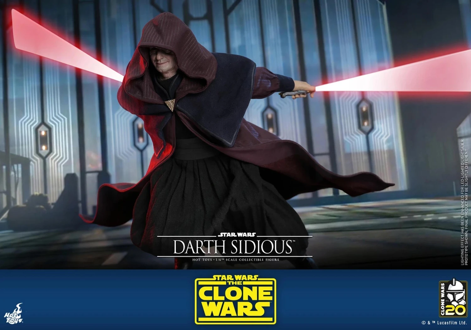 *PRE-ORDER Darth Sidious - Star Wars Hot Toys Exclusive Collectibles 1/6 Scale Action Figure - Image 9