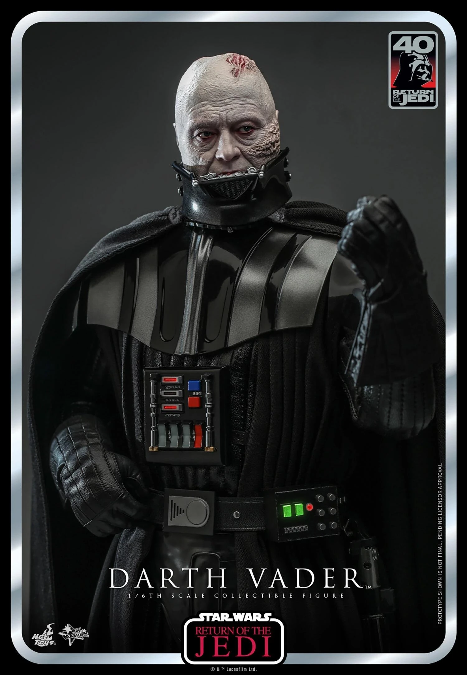 *PRE-ORDER Darth Vader - Star Wars: Return Of The Jedi 40th Anniversary Hot Toys Exclusive Collectibles 1/6 Scale Action Figure - Image 3