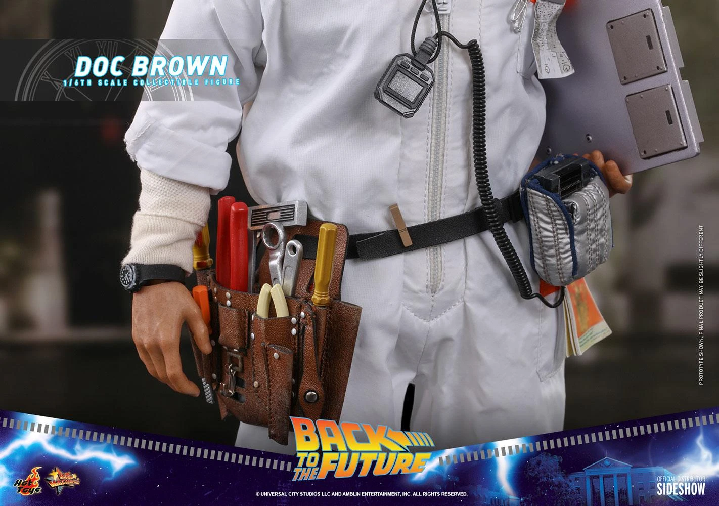 Doc Brown - Back To The Future Hot Toys Collectibles 1/6 Scale Action Figure - Image 5
