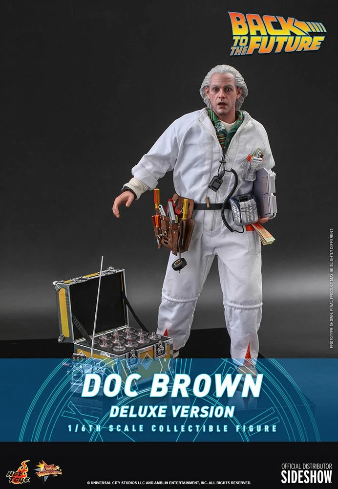 Doc Brown DELUXE - Back To The Future Hot Toys Collectibles 1/6 Scale Action Figure
