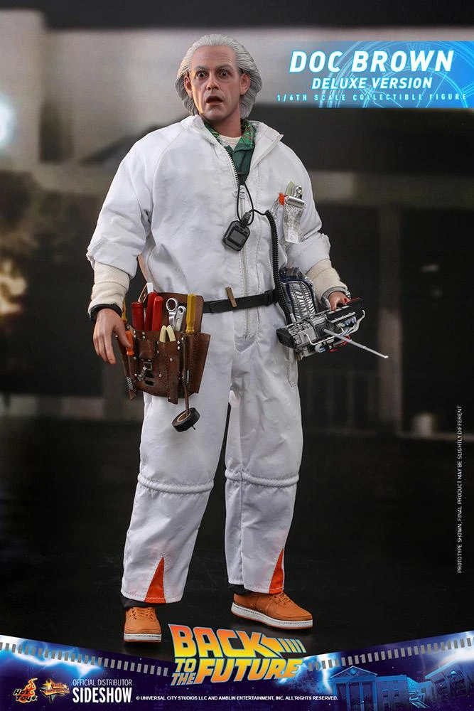 Doc Brown DELUXE - Back To The Future Hot Toys Collectibles 1/6 Scale Action Figure - Image 3