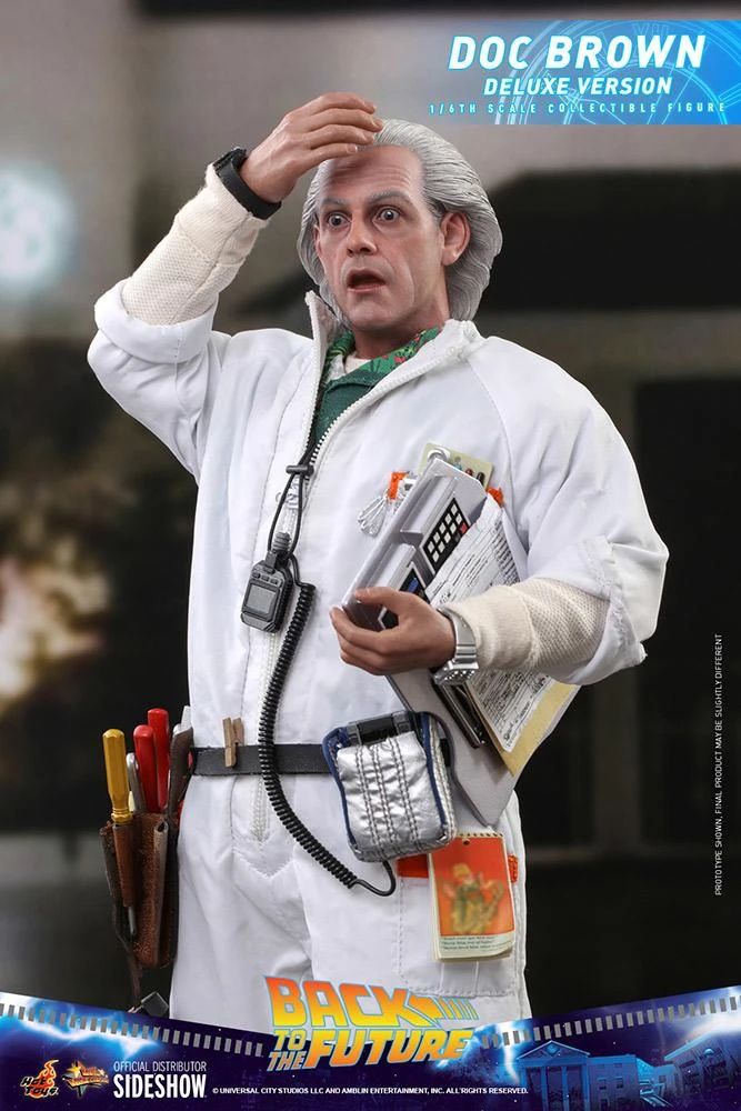 Doc Brown DELUXE - Back To The Future Hot Toys Collectibles 1/6 Scale Action Figure - Image 4