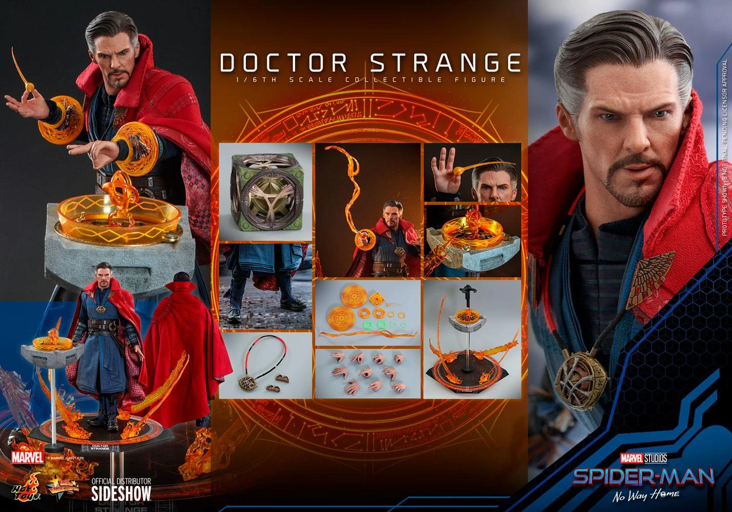 Doctor Strange - Spider-man No Way Home Marvel Hot Toys Collectibles 1/6 Scale Action Figure - Image 5