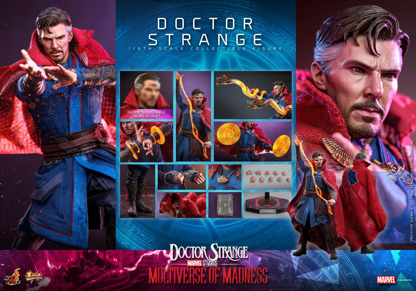 *PRE-ORDER Doctor Strange - Marvel Multiverse Of Madness Hot Toys Collectibles 1/6 Scale Action Figure - Image 9