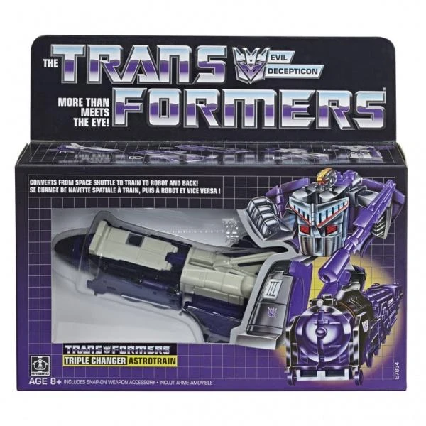Hasbro Transformers Astrotrain Vintage G1 Triple Changer Exclusive Action Figure