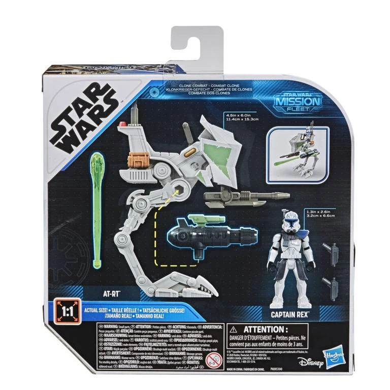 Hasbro Star Wars Mission Fleet Expedition Class Action Figure - Captain Rex With AT-RT Walker - Image 3