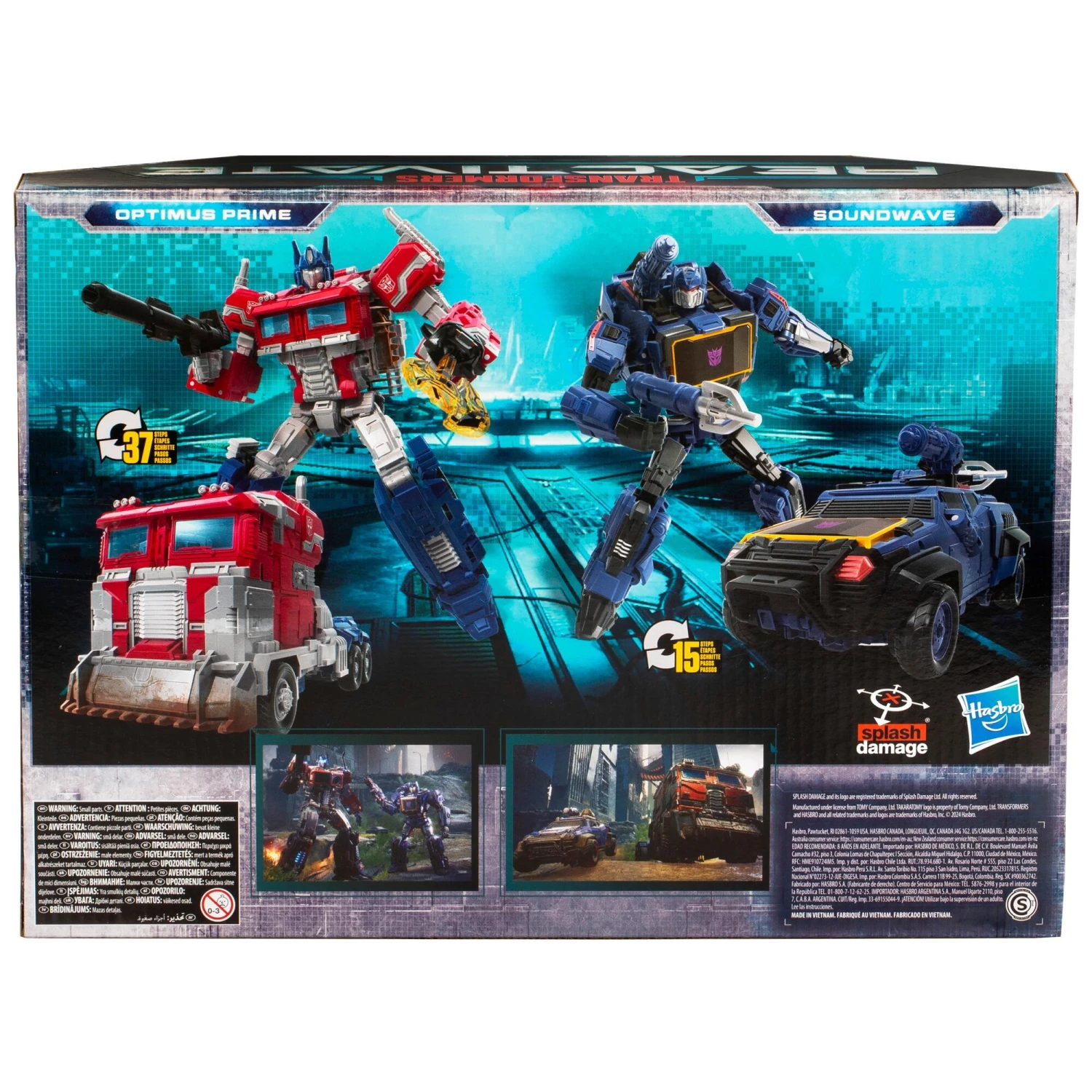 Hasbro *PRE-ORDER Transformers Reactive Action Figure 2-Pack - Soundwave And Optimus Prime - Image 6